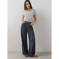 The Very Collection Denim Co-Ord Wide Leg Jeans - Dark Wash