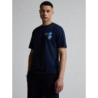 Zavetti Canada Kimatio Back Grahic T-Shirt - Navy