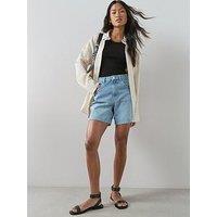 The Very Collection Denim Bermuda Shorts - Mid Wash