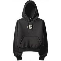 Vans Womens Oval Logo Retro Hoodie - Black
