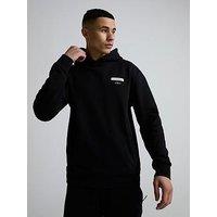 Alessandro Zavetti Cenerello Woven Tab Hoodie - Black