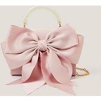 Monsoon Girls Satin Bow Mop Handle Bag - Pink