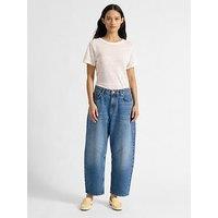 Albaray Barrel Jean Mid Wash - Blue