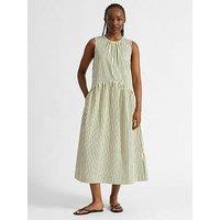 Albaray Stripe Sleeveless Iconic Dress - Green