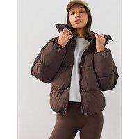 The Very Collection Short Padded Coat - Brown
