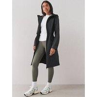 The Very Collection Longline Waterproof Hooded Coat - Black