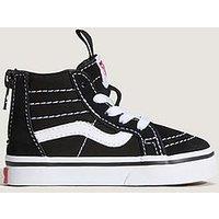 Vans Infant Sk8-Hi Top Zip Shoes - Black