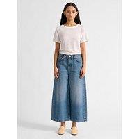 Albaray Denim Culottes - Mid Wash