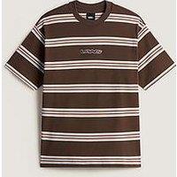 Vans Mens Mesa Stripe Short Sleeve T-Shirt - Vintage Brown
