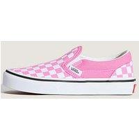Vans Kids Classic Slip-On Checkerboard Shoes - Pink