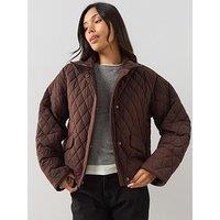 The Very Collection Lightweight Jacket With Cord Trim - Brown