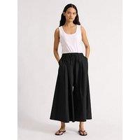 Albaray Cotton Wide Leg Culottes - Black