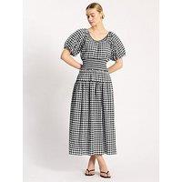Albaray Gingham Dress - Black