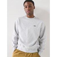 Vans Mens Left Chest Il Loose Crew Sweatshirt - Grey