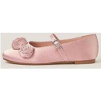 Monsoon Girls Rosette Ballerina Shoes - Pink