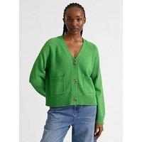 Albaray Cotton Relaxed Cardigan - Green