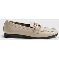 River Island Gold Trim Loafer - Cream