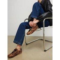 River Island Animal Slim Profile Trainer - Brown