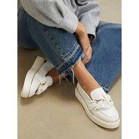 River Island Ring Twist Slip On Trainer - White