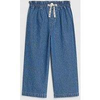 River Island Mini Girls Wide Leg Jeans - Blue