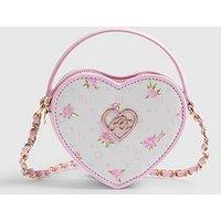 River Island Older Girls Ditsy Floral Heart Cross Body Bag - Pink