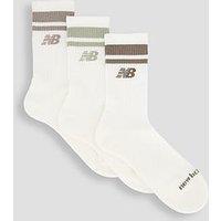 New Balance Everyday Stripe Midcalf 3 Pack Socks - Multi