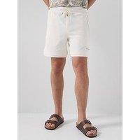 Armani Exchange Double Hem Jersey Shorts - Off White