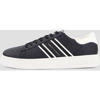 Armani Exchange Side Stripe Cupsole Trainers - Black