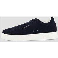 Armani Exchange Suede Cupsole Trainer - Navy