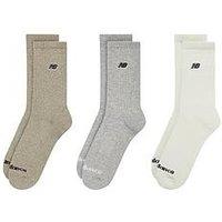 New Balance Nb Black Patch Logo Seasonal Crew - 3 Pack - Multi