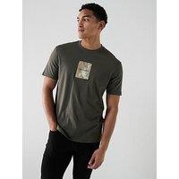 Armani Exchange Leaf Logo T-Shirt - Dark Khaki