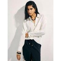 River Island Linen Blend Shirt - White