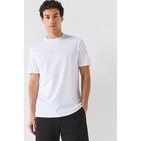 Armani Exchange 3D Ny Milan Logo T-Shirt - Off White