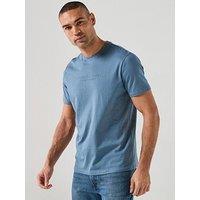 Armani Exchange 3D Ny Milan Logo T-Shirt - Blue