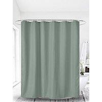 Aqualona Waffle Sage Green Shower Curtain