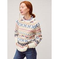 Monsoon Fee Fairisle Jumper - Cream