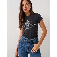 Juicy Couture Heritage Hilton T-Shirt - Black
