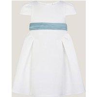 Monsoon Baby Girls Polly Cap Scuba Dres - Light Cream