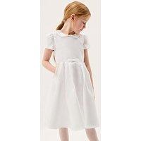 Monsoon Girls Communion Sicily Pearl Dress - White
