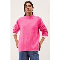 Monsoon Breda Button Jumper - Pink