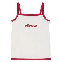 Ellesse Junior Girls Luxardo Vest - Off White/Red