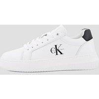 Calvin Klein Jeans Chunky Cupsole Monogram Trainers - White