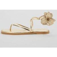 Free People Magnolia Sandals - Gold