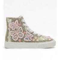 Lelli Kelly Emerald Scarpa Glitter Trainer - Gold