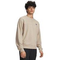 Under Armour Mens Training Rival Terry Crew - Green