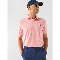 Under Armour Mens Golf Matchplay Short Sleeve Polo - Pink