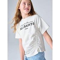Smallsaints Older Girls Logo Ruched T-Shirt - White