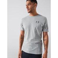 Under Armour Mens Training Left Chest Short Sleeve T-Shirt - Grey