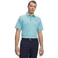 Under Armour Mens Golf Tech Short Sleeve Polo - Blue