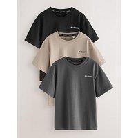 Smallsaints Boys 3 Pack Short Sleeved T-Shirts